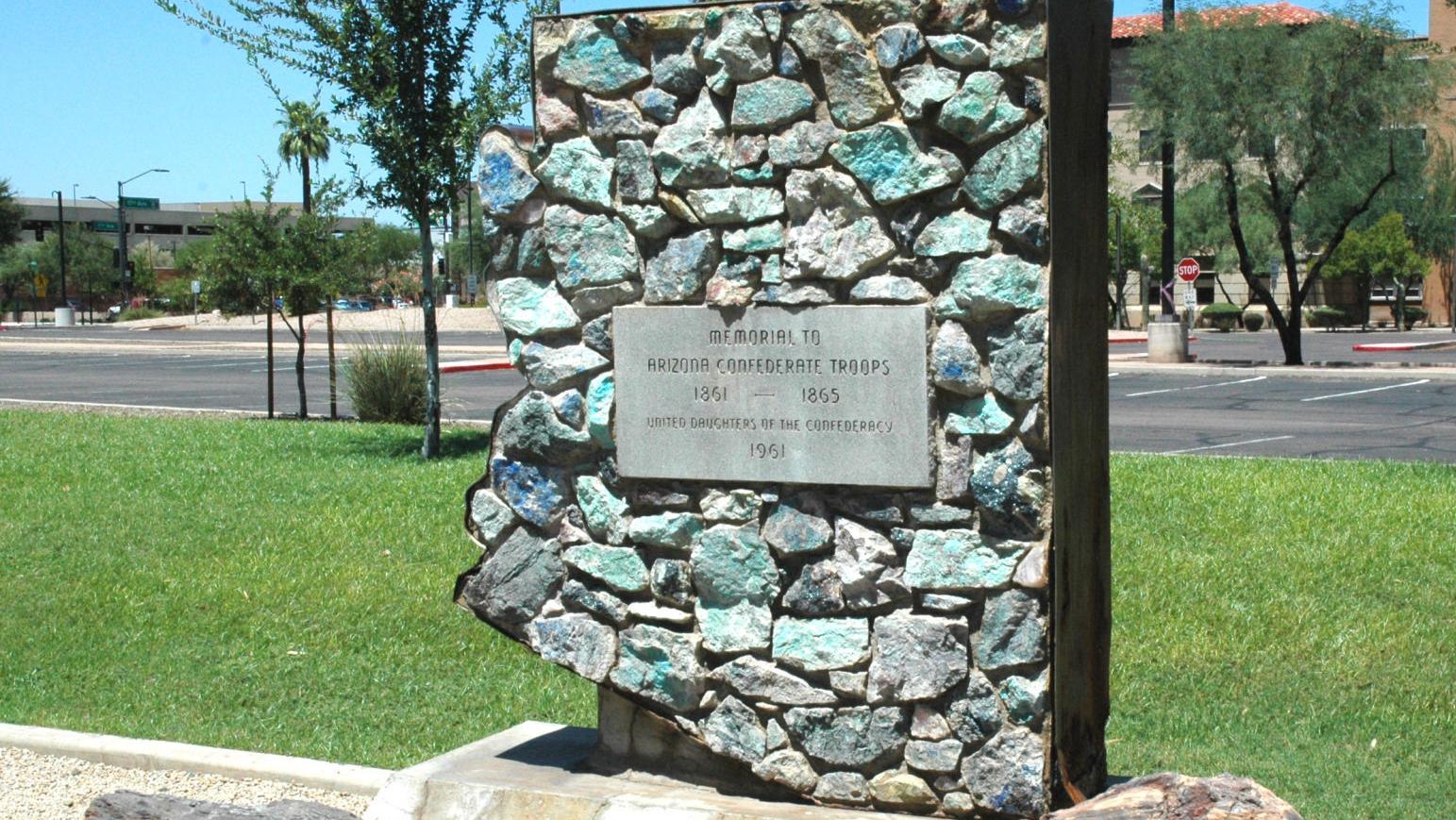 Ducey condemns white nationalists, says Confederate monuments can stay